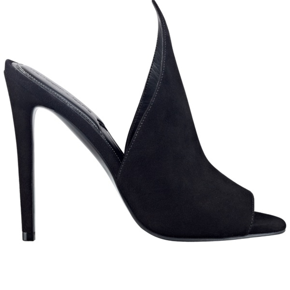 Kendall & Kylie Black Peep-Toe Heels